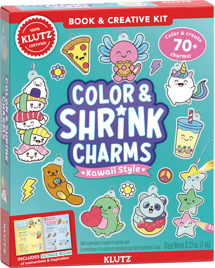 KLUTZ Color & Shrink Charms: Kawaii Style